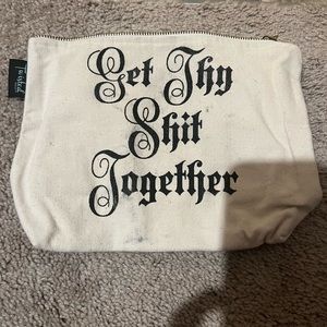 Twisted large make up bag